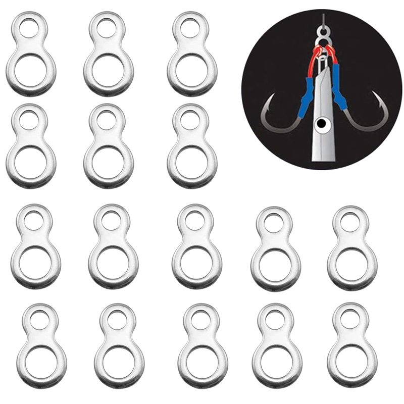 Fishing Equipment And Tools - 10-50Pcs Stainless Steel Fishing Solid Ring