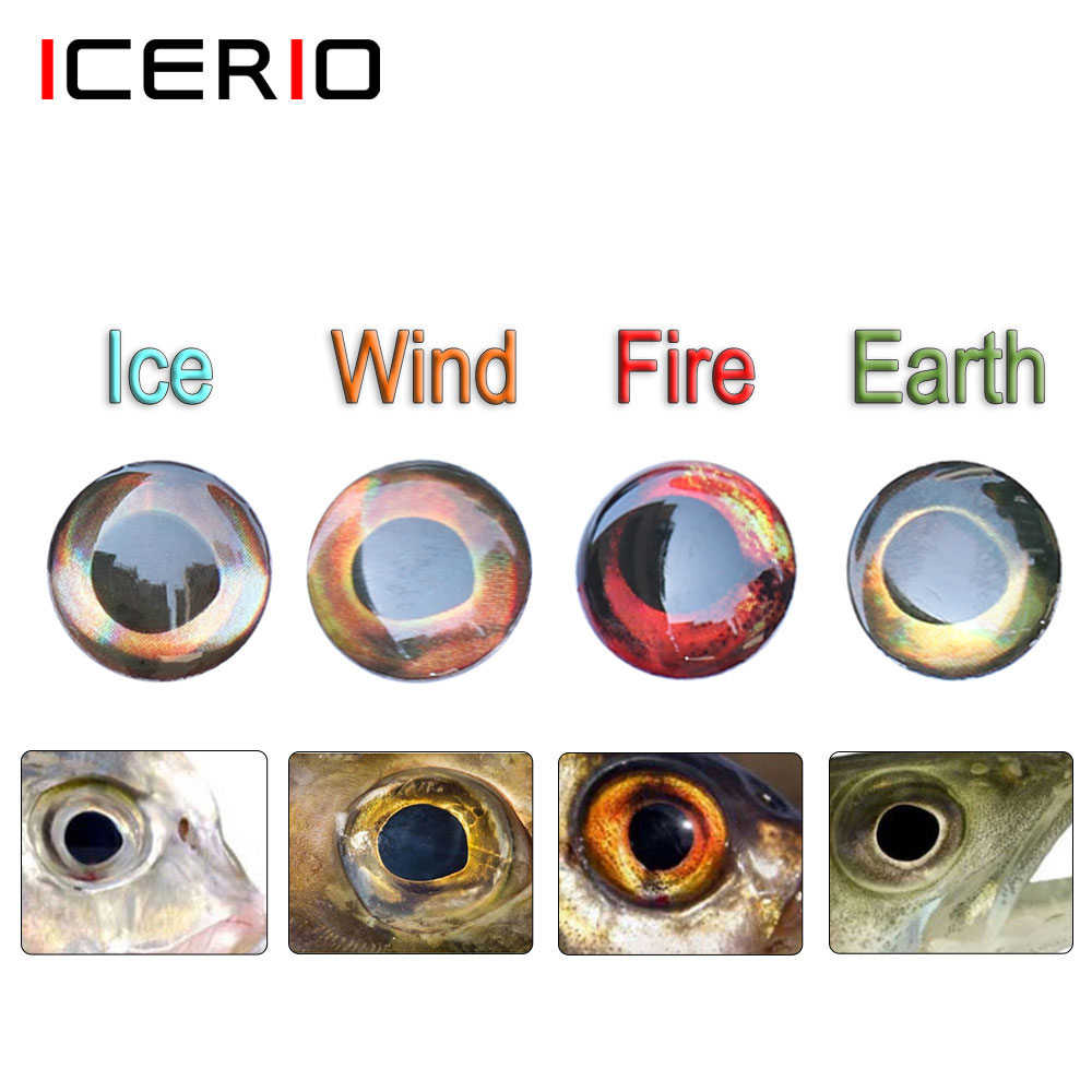 Fishing Equipment Deals - ICERIO 100PCS Holographic 3D 4D Fish