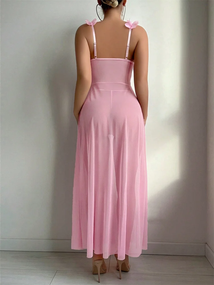 Pink Floral Lace See Through N - огляд і ціна Waders