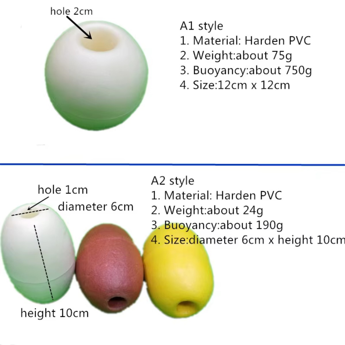hard PVC foam floating ball aq - огляд і ціна Fishing Equipment And Tools