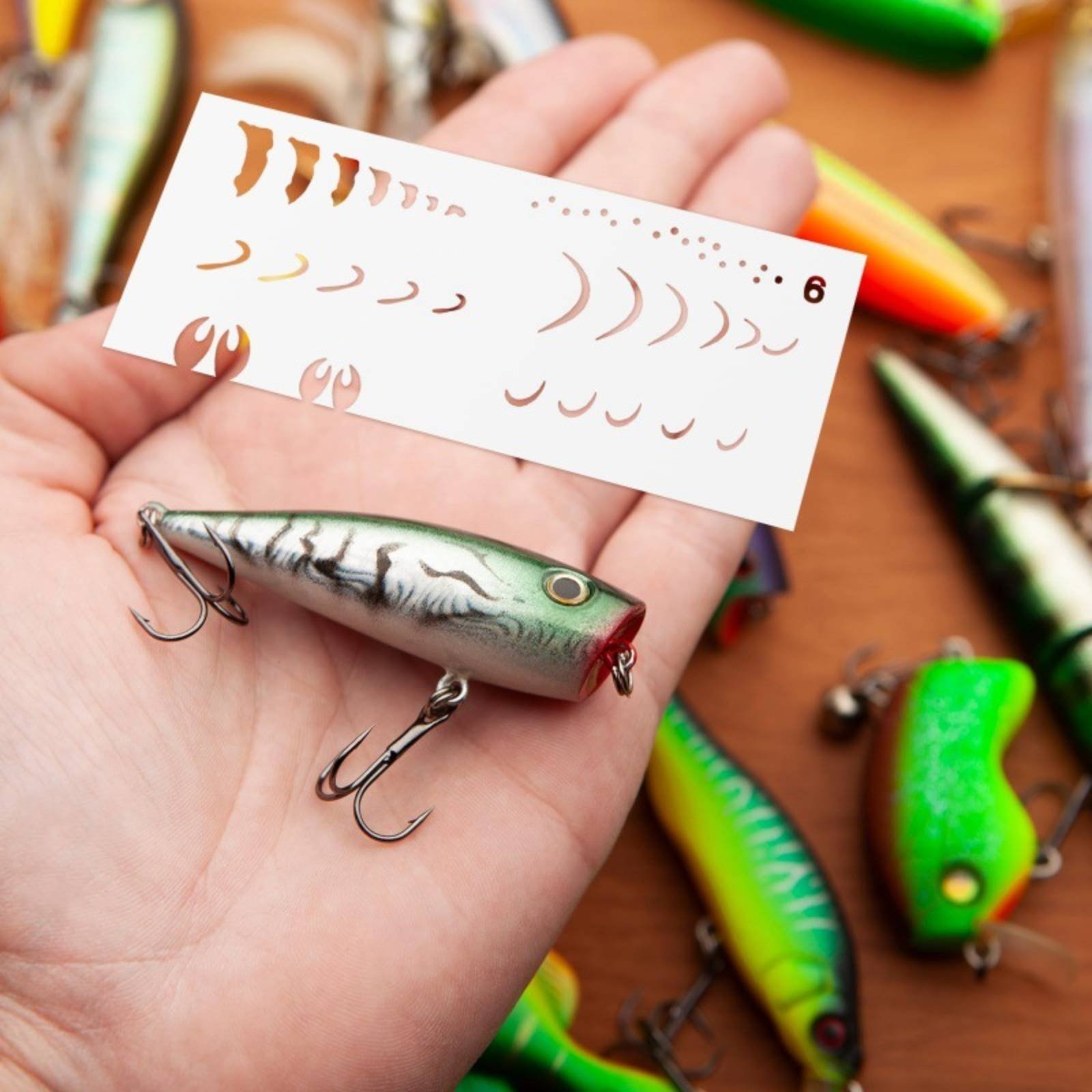 Lure Painting Template DIY Lur - огляд і ціна Fishing Lure