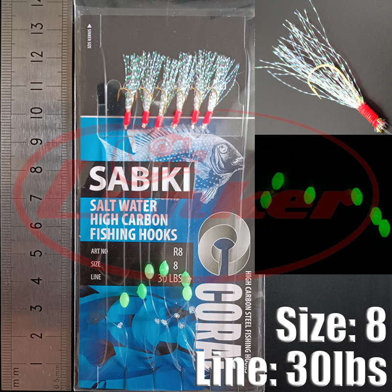 Lunker sabiki rig hooks lumino - огляд і ціна Fishing Equipment Deals